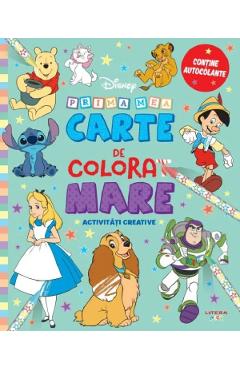 Disney. Prima mea carte de colorat mare - LITERA