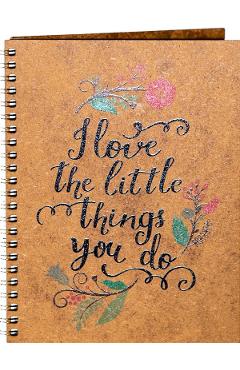 Agenda din lemn: I love the little thing you do
