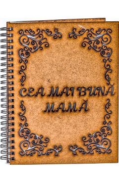 Agenda din lemn: Cea mai buna mama