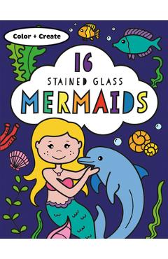 Stained Glass Coloring Mermaids - Rachel Baines