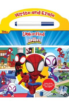 Disney Junior Marvel Spidey and His Amazing Friends: Write-And-Erase Look and Find - Pi Kids