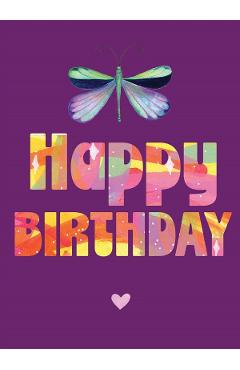 Felicitare: Happy birthday: Fluture