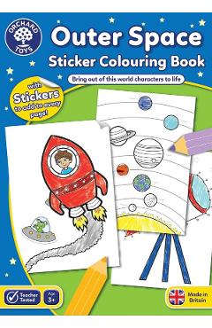 Outer Space. Carte de colorat cu activitati 3 ani+ - ORCHARD TOYS