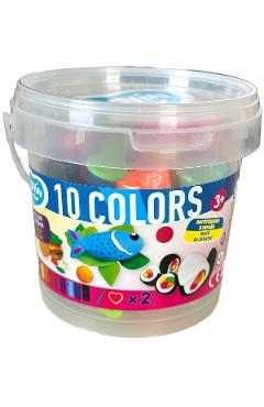 Set plastilina: Pentru baieti. 10 culori