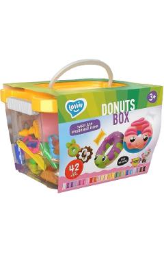 Set plastilina: Donuts Box Galben