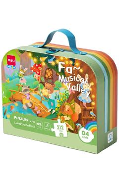 Puzzle 212: Musical Valley. Piese cu efect luminos