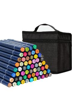 Set 60 markere sketching varf dublu rotund si tesit
