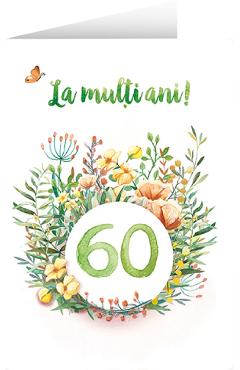 Felicitare: La multi ani! 60 de ani