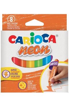 Set 8 creioane cerate: Jumbo Neon