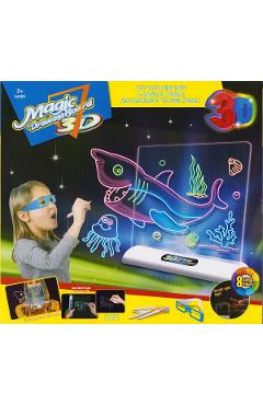 Oceanul. Tabla de desenat cu lumini si ochelari 3D