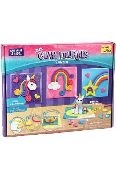 Set de modelat cu 5 tablouri canvas: Unicorn