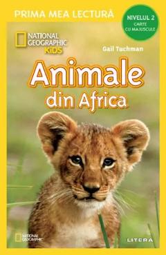 Animale din Africa. Carte cu majuscule - LITERA