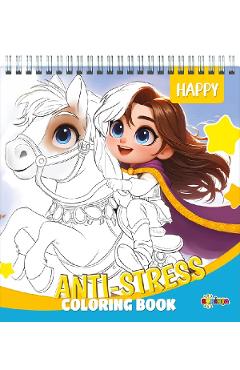 Anti-stress coloring book: Happy