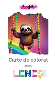 Carte de colorat pentru Lenesi - AMONA
