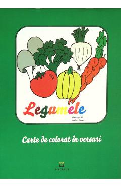 Legumele- Carte de colorat in versuri