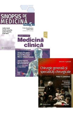 Set 3 carti pentru rezidentiat: Sinopsis de medicina + Medicina clinica + Chirurgie generala