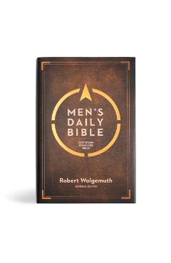 CSB Men\'s Daily Bible, Hardcover - Robert Wolgemuth