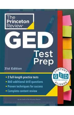 Princeton Review GED Test Prep, 31st Edition: 2 Practice Tests + Review & Techniques + Online Features - The Princeton Review