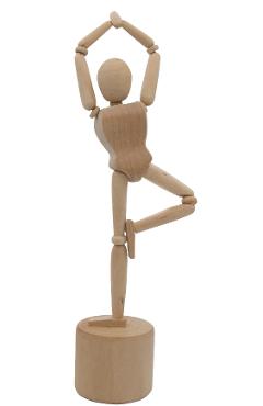 Figurina decorativa din lemn. Yogi