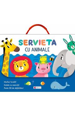 Servieta cu animale. Invatam si ne distram! - KREATIV