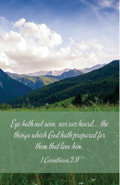 Funeral Bulletin: The Things (Package of 100): 1 Corinthians 2:9 (Kjv) - Broadman Church Supplies Staff