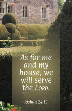 General Worship Bulletin: As for Me (Package of 100): Joshua 24:15 (Kjv) - Broadman Church Supplies Staff