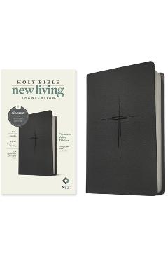 NLT Premium Value Thinline Bible, Filament-Enabled Edition (Leatherlike, Trinity Cross Black) - Tyndale - Imagine 1