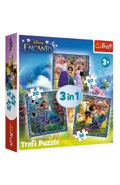 Puzzle 3 in 1. Disney Encanto. Eroii din Encanto