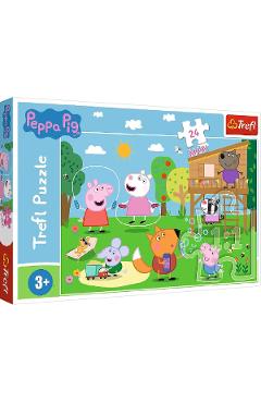 Puzzle 24 Maxi: Peppa Pig. Distractia din iarba