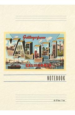 Vintage Lined Notebook Greetings from Vallejo, California - Found Image Press