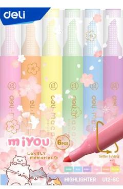 Set 6 Markere Slim MiYou. Macarons