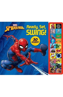 Marvel Spider-Man: Ready, Set, Swing! Sound Book [With Battery] - Pi Kids