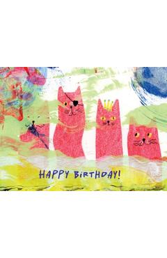 Felicitare: Happy Birthday! Pisici, Pirati