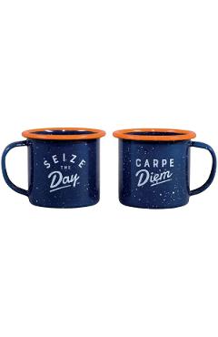 Set 2 cani Espresso: Seize the Day and Carpe Diem
