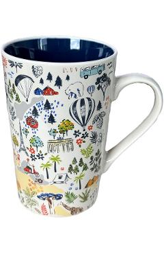 Cana ceramica: Flori