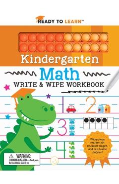 Ready to Learn Kindergarten Math Write & Wipe Workbook with Popper - Janet Hale