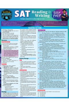 SAT Reading & Writing Test Prep: A Quickstudy Laminated Reference Guide - Tiffany Perkinz