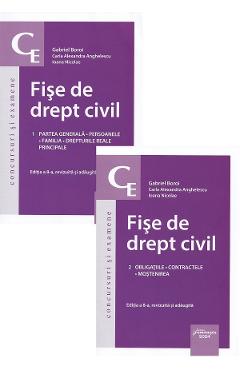 Fise de Drept civil Vol.1 + Vol.2 - Gabriel Boroi, Carla Alexandra Anghelescu, Ioana Nicolae - HAMANGIU