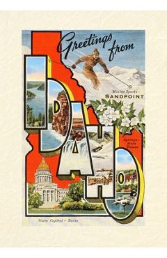 Vintage Lined Notebook Greetings from Sandpoint, Idaho - Found Image Press