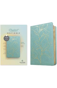NLT Student Bible, Thinline Reference, Filament-Enabled Edition (Leatherlike, Tropical Iris Teal Blue, Red Letter) - Tyndale - Imagine 1