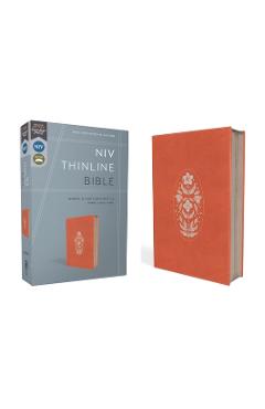 Niv, Thinline Bible, Leathersoft, Coral, Zippered, Red Letter, Comfort Print - Zondervan