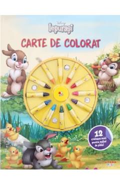 Iepurasi. Carte de colorat. Disney - LITERA