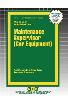 Maintenance Supervisor (Car Equipment) - Passbooks