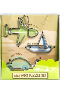 Set 3 puzzle metalice: Transporturi