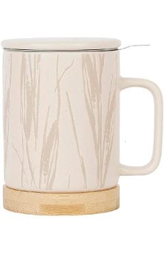 Cana ceramica cu infuzor: Crem