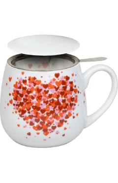 Cana cu infuzor si capac: Inimi