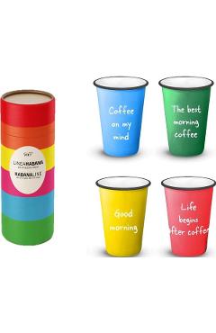Set 4 cani: Cups with writings