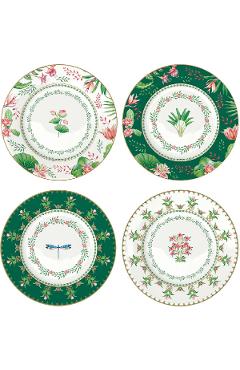 Set 4 farfurii desert: Botanic Chic