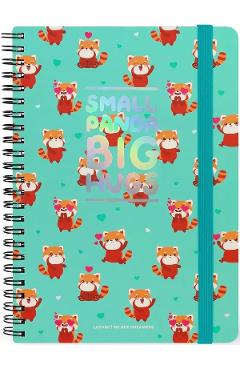 Carnet cu spirala: Red panda
