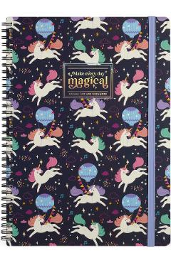 Carnet cu spirala: Maxi. Unicorn